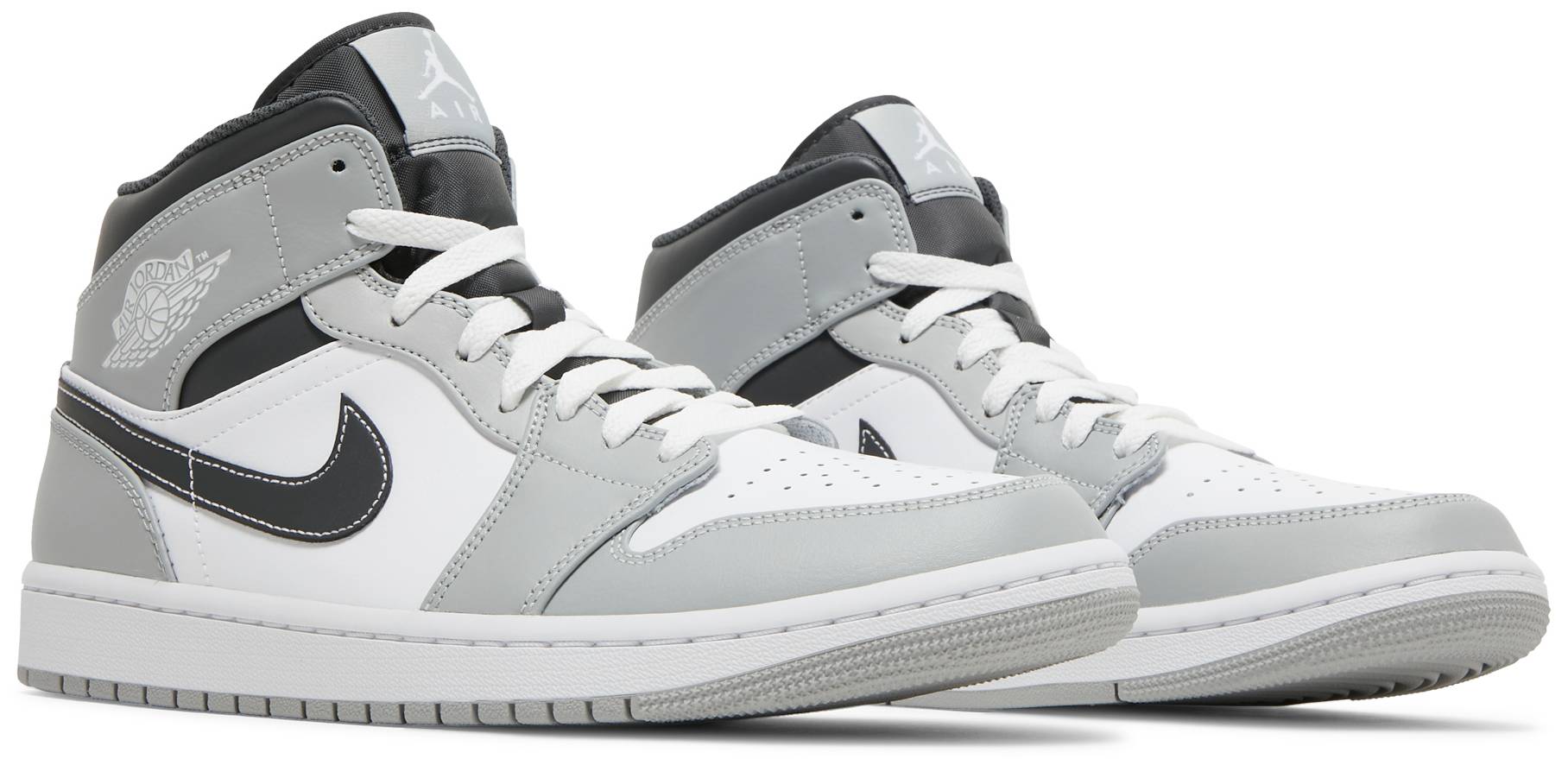 air jordan 1 mid light smoke grey 37